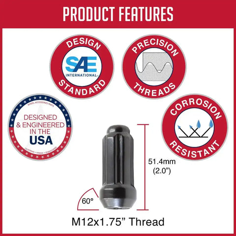 SPLN-TRK-M12 1.75 BLK