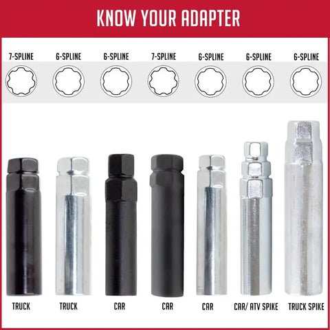 REVOLUTION 11497-7 LUG ADPTER 7 SPLINE TRUC