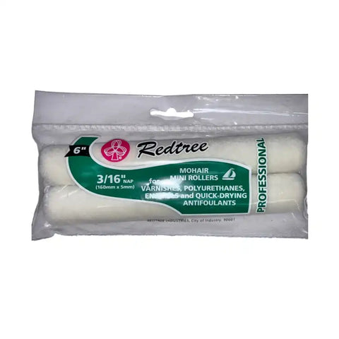 REDTREE IND 36032 MINI MOHAIR ROLLER REFILL TWIN PAC