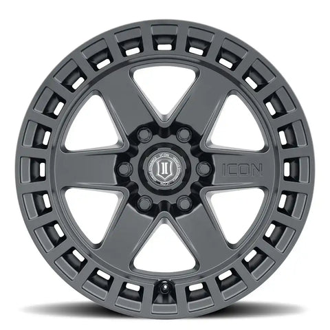 ICON 3417856350SB 17 X 8.5 INCH SIZE; SATIN BLACK; 6