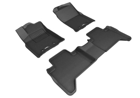 3D MATS/U-AC L1TY25101509 3D KAGU FLOOR MAT 2 ROW SET BLACK