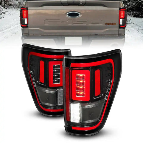 ANZO USA 311475 Tail Light Assembly LED Clear Lens Black Housing Red Brake Light/