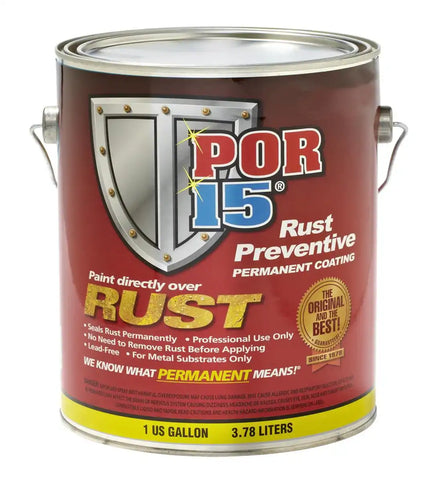 POR 15 45401 POR-15 SEMI-GLOSS BLACK - GALLON