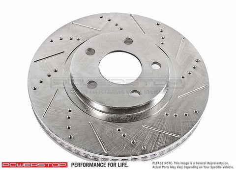 POWERSTOP AR8571XR DRILLED SLOTTED ROTRS