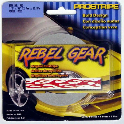 REBEL FLAME/RED  1/2'X36'