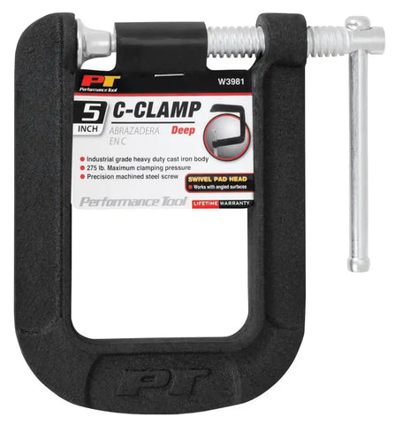 5' DEEP THROAT C-CLAMP