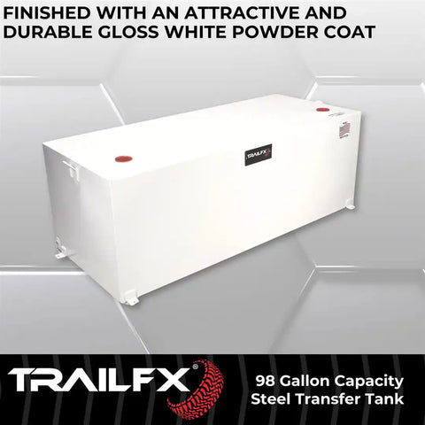 98 GAL WHITE STEEL RECTANGLE TANK