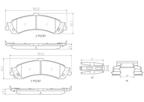DISC BRAKE PAD SET