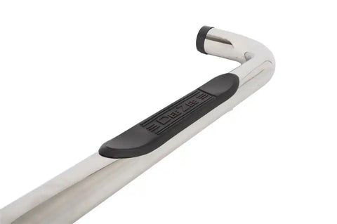 Dee Zee DZ372523 Nerf Bar With Step Pads 3 Inch Round Bent Polished Stainless Ste