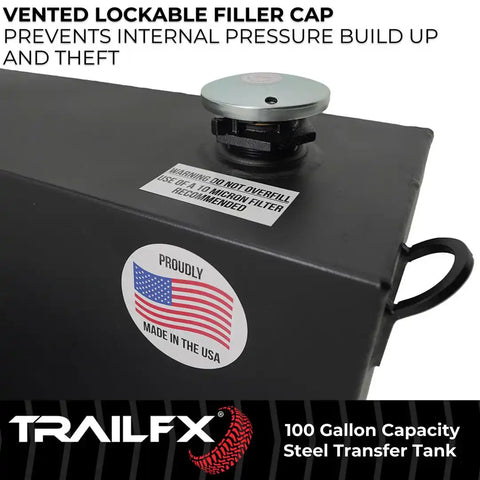 TrailFX 21110SB Liquid Transfer Tank TFX Liquid Transfer Not DOT Approved For Trans