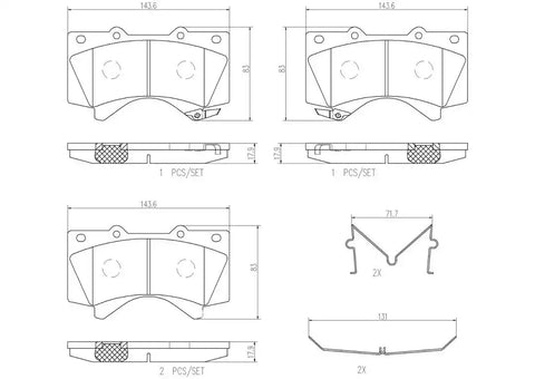 DISC BRAKE PAD SET