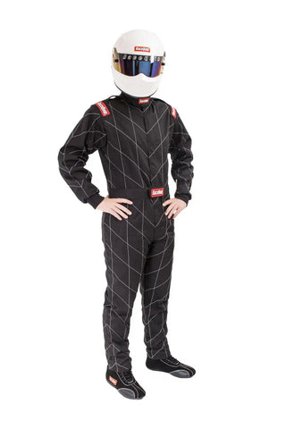 CHEVRON-1 SUIT SFI-1 BLK 2XL