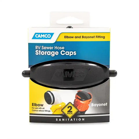 Camco 39753 Sewer Cap For Elbow or Bayonet Sewer Connectors Without Hose Connection