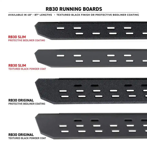 Go Rhino 69643280ST Running Board RB30 Slim 24-26 Toyota Tacoma Double Cab (Crew)