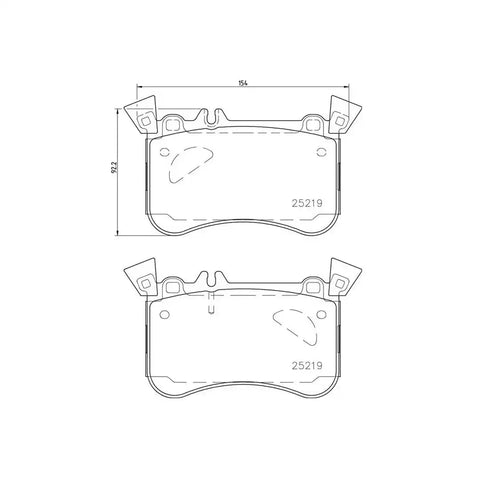 BREMBO P50121 DISC BRAKE PAD SET