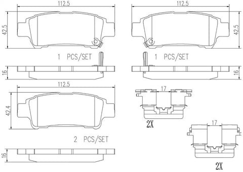 DISC BRAKE PAD SET