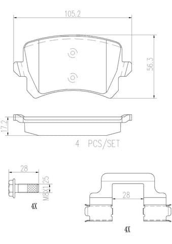 DISC BRAKE PAD SET