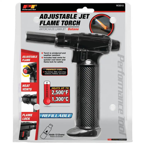 ADJUSTABLE JET FLAME TORCH