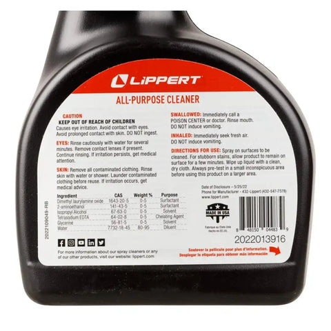 LIPPERT ALL PURPOSE CLEANER SPRAY