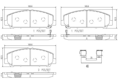 DISC BRAKE PAD SET