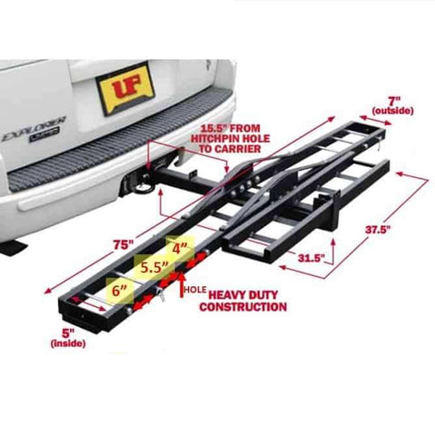 Ultra-Fab Products 48-979033 Motorcycle Carrier - Receiver Hitch Mount 2 Inch