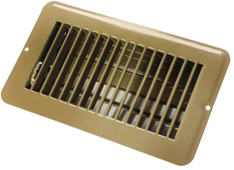 4 X 8 FLOOR REG.DMPR  MET BRN