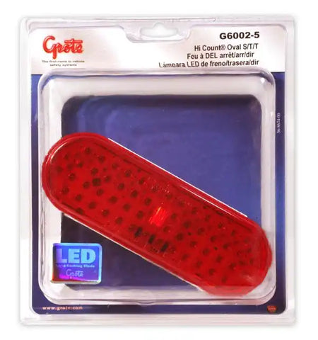 GROTE PERLUX G6002-5 S/T/T LAMP RED HI COUNT