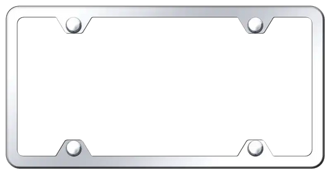 ABS 4HOLE PLAIN CHR FRAME