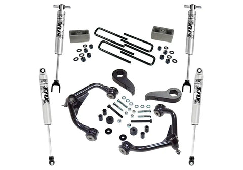 Superlift K1010F 3 Lift Kit w/ FOX Shocks - 11-18 (19 Leg/Lim) Silv/Sierra 2500HD/3500HD