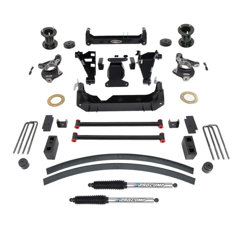 Pro Comp Suspension K1164BP Kit 6In 14-16 GM 1500 2Wd/4WD Gas W/Front Strut Spacer/Rear Pro-Runner Shocks