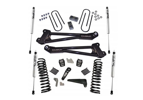Superlift K144F 4 Lift Kit w/ FOX Shocks - 13-18 Ram 3500 4WD Diesel Radius Arms