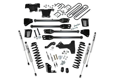 Superlift K231F 6 Lift Kit w/ FOX Shocks - 05-07 F250/350 4WD Diesel 4-Link Arms