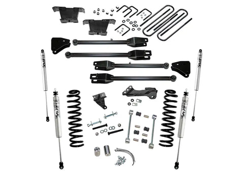 Superlift K233F 4 Lift Kit w/ FOX Shocks - 08-10 F250/350 4WD Diesel 4-Link Arms