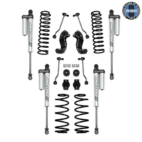 Pro Comp Suspension K3111BXP JL 2.5 Short Arm Lift Kit W/ Piggyback Reservoir Shocks