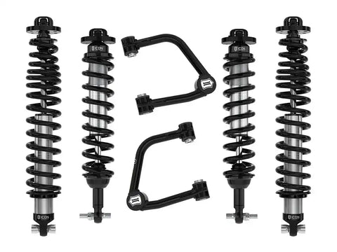 ICON Vehicle Dynamics FRDK_K40013TX ICON 2021-2023 Bronco Sasquatch 2-3" Lift Stage 3 Suspension System Tubular UCA Heavy Rate Rear Spring
