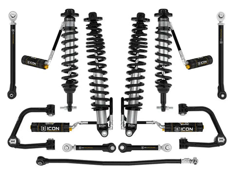 ICON Vehicle Dynamics FRDK_K40007TX ICON 21-23 Bronco Non-Sasquatch 3-4" Lift Stage 7 Suspension System Tubular UCA Heavy Rate Rear Spring