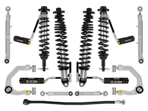 ICON Vehicle Dynamics FRDK_K40017 ICON 2021-2023 Bronco Sasquatch 2-3" Lift Stage 7 Suspension System Billet UCA