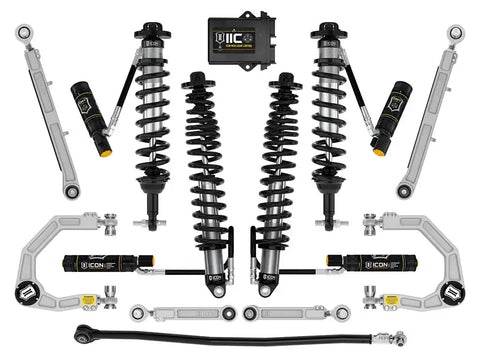 ICON Vehicle Dynamics FRDK_K40008 ICON 21-23 Bronco Non-Sasquatch 3-4" Lift Stage 8 Suspension System Billet UCA