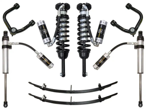 ICON Vehicle Dynamics FRDK_K53005T ICON 2005-2015 Toyota Tacoma 0-3.5" Lift/2016-2023 Tacoma 0-2.75" Lift Stage 5 Suspension System Tubular UCA