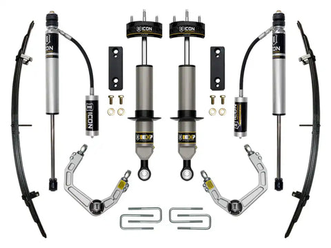 ICON Vehicle Dynamics FRDK_K53222 ICON 2005-2023 Toyota Tacoma 0-2" Lift Stage 3 EXP Suspension System Billet UCA