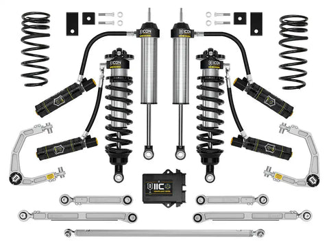 ICON Vehicle Dynamics FRDK_K53254 ICON 2023 Toyota Sequoia 3-4.25" Lift Stage 4 3.0 Suspension System Billet