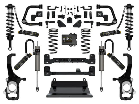 ICON Vehicle Dynamics FRDK_K53278T ICON 2022-2023 Toyota Tundra 6" Lift Stage 8 Suspension System With Tubular Upper Control Arms
