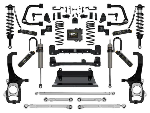 ICON Vehicle Dynamics FRDK_K53279T ICON 2022-2023 Toyota Tundra 6" Lift Stage 9 Suspension System With Tubular Upper Control Arms