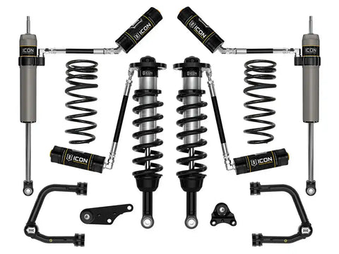 ICON Vehicle Dynamics K53294TS ICON 2024 Toyota Tacoma 1.25-3" Lift Stage 4 Suspension System Tubular UCA W/ Triple Rate Rear Springs