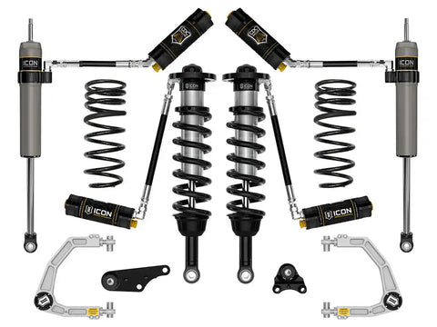 ICON Vehicle Dynamics FRDK_K53295S ICON 2024 Toyota Tacoma 1.25-3" Lift Stage 5 Suspension System Billet UCA W/ Triple Rate Rear Springs