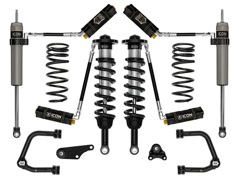 ICON Vehicle Dynamics FRDK_K53295TS ICON 2024 Toyota Tacoma 1.25-3" Lift Stage 5 Suspension System Tubular UCA W/ Triple Rate Rear Springs