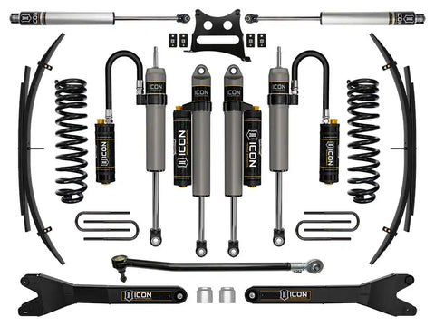 ICON Vehicle Dynamics FRDK_K62516L ICON 17-19 Ford F250/F350 4WD 2.5" Lift Stage 6 Suspension Sys W/ Leaf Spring