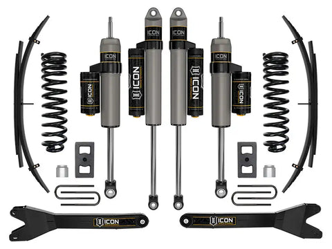 ICON Vehicle Dynamics FRDK_K62562RL ICON 2023 Ford F-250/F-350 Super Duty 4WD Diesel 2.5" Lift Stage 2 Suspension System W/ Radius Arms And Expansion Packs