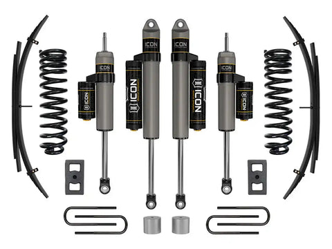 ICON Vehicle Dynamics FRDK_K62592L ICON 2023 Ford F-250/F-350 Super Duty 4WD Gas 2.5" Lift Stage 2 Suspension System W/ Expansion Packs