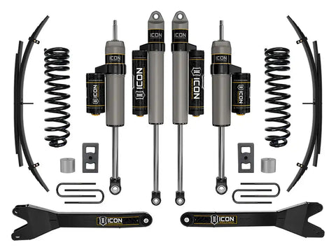 ICON Vehicle Dynamics FRDK_K62592RL ICON 2023 Ford F-250/F-350 Super Duty 4WD Gas 2.5" Lift Stage 2 Suspension System W/ Radius Arms And Expansion Packs